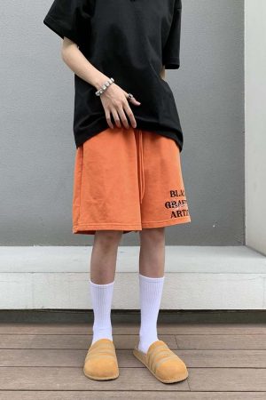 Distressed Vintage Wash Oversized Casual Shorts for Men and Women - High Street American Style