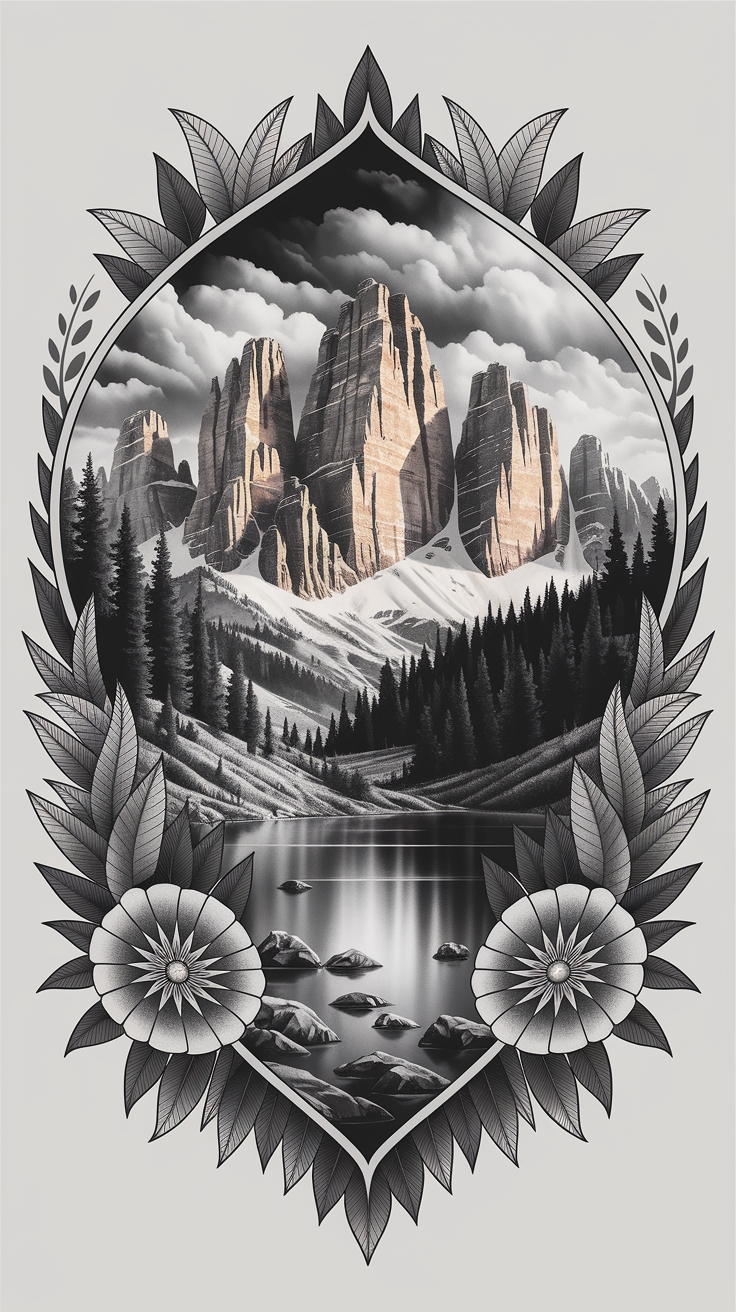Meaningful Dolomites Tattoo Ideas to Inspire You outfit idea