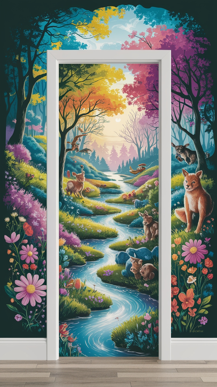 Creative Door Murals Ideas to Brighten Up Your Space outfit idea