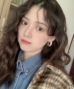 Double C Round Face Slimming Earrings - 2025 Trendy Light Luxury High-End Studs for Chic Style