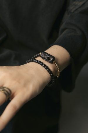 Double Circle Bodhi Bracelet for Women & Men - Retro Moon and Star Design, Trendy Cultural Accessories