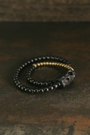 Double Circle Bodhi Bracelet for Women & Men - Retro Moon and Star Design, Trendy Cultural Accessories