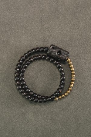 Double Circle Bodhi Bracelet for Women & Men - Retro Moon and Star Design, Trendy Cultural Accessories