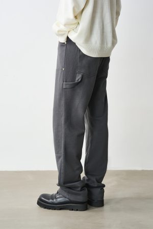 Double Knee Patch Rivet Decorated Straight Leg Casual Lumberjack Pants - Trendy 90s Style Workwear Trousers