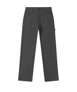 Double Knee Patch Rivet Decorated Straight Leg Casual Lumberjack Pants - Trendy 90s Style Workwear Trousers