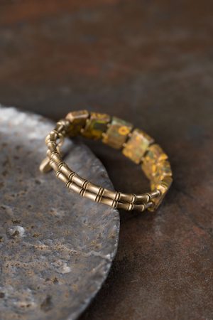 Double-Layer Agate Candy Stone Bracelet for Women and Men - Trendy Retro Design, Personalized Versatile Jewelry Accessory