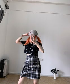 Double-Layer Butterfly Cross Waist Chain Pants for Cool Girls - Trendy Y2K Style Fashion Statement