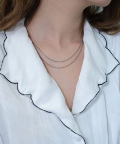 Double-Layer Minimalist Chain Necklace for Women - Ultra-Fine Metal Clavicle Layered Jewelry, Versatile European and American Style