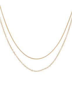 Double-Layer Minimalist Chain Necklace for Women - Ultra-Fine Metal Clavicle Layered Jewelry, Versatile European and American Style
