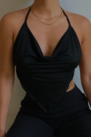Double-Layer Stacked Chain Necklace - Hip-Hop Inspired Titanium Steel Gold-Plated Clavicle Chain for Versatile Street Fashion