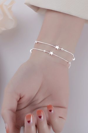 Double-Layer Starry Sky Bracelet for Women - Minimalist Trendy Accessory, Student Friendship Jewelry, 2025 Niche Design
