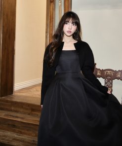 Double-Sided Cashmere Cardigan - Women's Pure Wool French-Style Knitted Short Outerwear for Winter Fashion