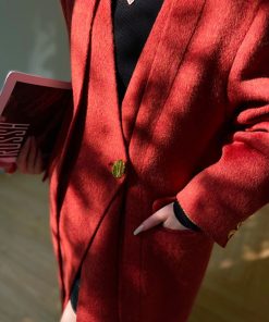 Double-Sided Cashmere Wool Silk Camel Hair Coat - Manhattan Afternoon Style for Winter Elegance