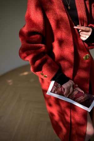 Double-Sided Cashmere Wool Silk Camel Hair Coat - Manhattan Afternoon Style for Winter Elegance