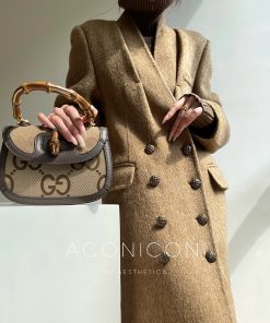 Double-Sided High-Quality Wool, Silk & Camel Hair Blend Long Coat for Winter - Milan Style Outerwear