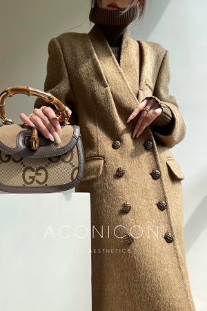 Double-Sided High-Quality Wool, Silk & Camel Hair Blend Long Coat for Winter - Milan Style Outerwear
