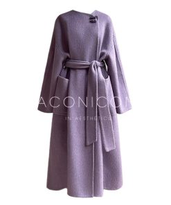 Double-Sided Woolen Coat - High-Quality Dyed Mulberry Silk & Rabbit Hair - Long Winter Overcoat - Cozy Korean Style Outerwear