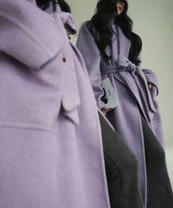 Double-Sided Woolen Coat - High-Quality Dyed Mulberry Silk & Rabbit Hair - Long Winter Overcoat - Cozy Korean Style Outerwear