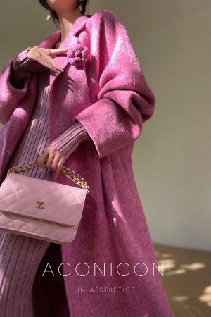 Double-Sided Woolen Overcoat - Madrid Holiday Design, Autumn/Winter Silhouette, Fashionable Layering Piece for Stylish Outfits