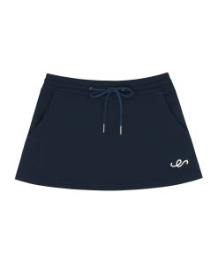 Double Zipper Heated Hoodie Jacket Set with Low Waist Short Skirt - Sexy Navy Blue Autumn Winter Fashion for Girls