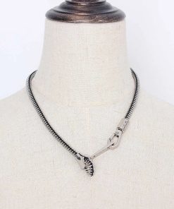 Downtown Fits Summer, Julie James Outfits - Edgy Adjustable Zipper Necklace