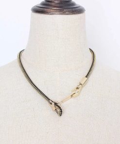 Downtown Fits Summer, Julie James Outfits - Edgy Adjustable Zipper Necklace