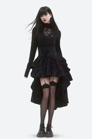 Downtown Outfits Women, Down Town Fits - Goth Cross Top