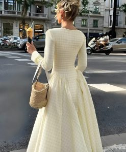 Downtown Outfits, Y2k Style Outfits Women - Butter Yellow Maxi Dress