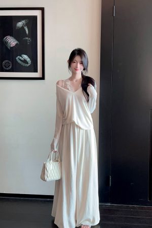 Draped Velvet White Wide-Leg Pants for Women, Slimming High-Waist Floor-Length Casual Trousers, 2025 Spring Fashion