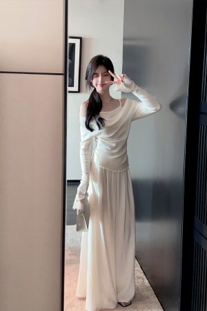 Draped Velvet White Wide-Leg Pants for Women, Slimming High-Waist Floor-Length Casual Trousers, 2025 Spring Fashion