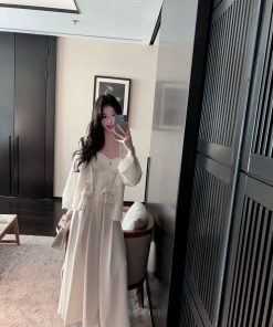 Draped White Satin Wide-Leg Pants for Women, High Waist A-Line Style, Summer Fashion, Chic and Elegant Look