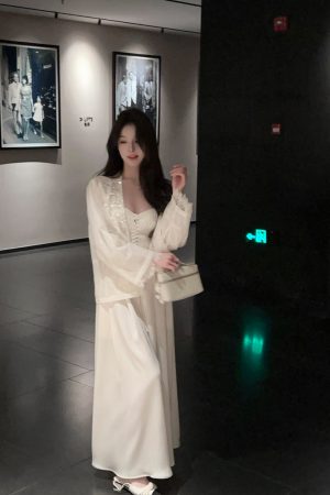 Draped White Satin Wide-Leg Pants for Women, High Waist A-Line Style, Summer Fashion, Chic and Elegant Look