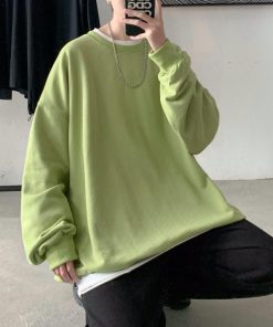 Dress On Pants, Nyc Winter Fits - Soft Boy Basic Oversized Sweatshirt