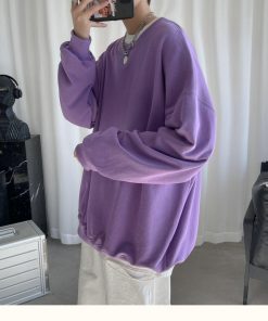 Dress On Pants, Nyc Winter Fits - Soft Boy Basic Oversized Sweatshirt