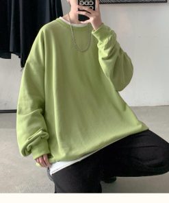 Dress On Pants, Nyc Winter Fits - Soft Boy Basic Oversized Sweatshirt