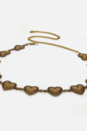 Earmuffs Outfit, Girl Art Aesthetic - Heart Belly Chain