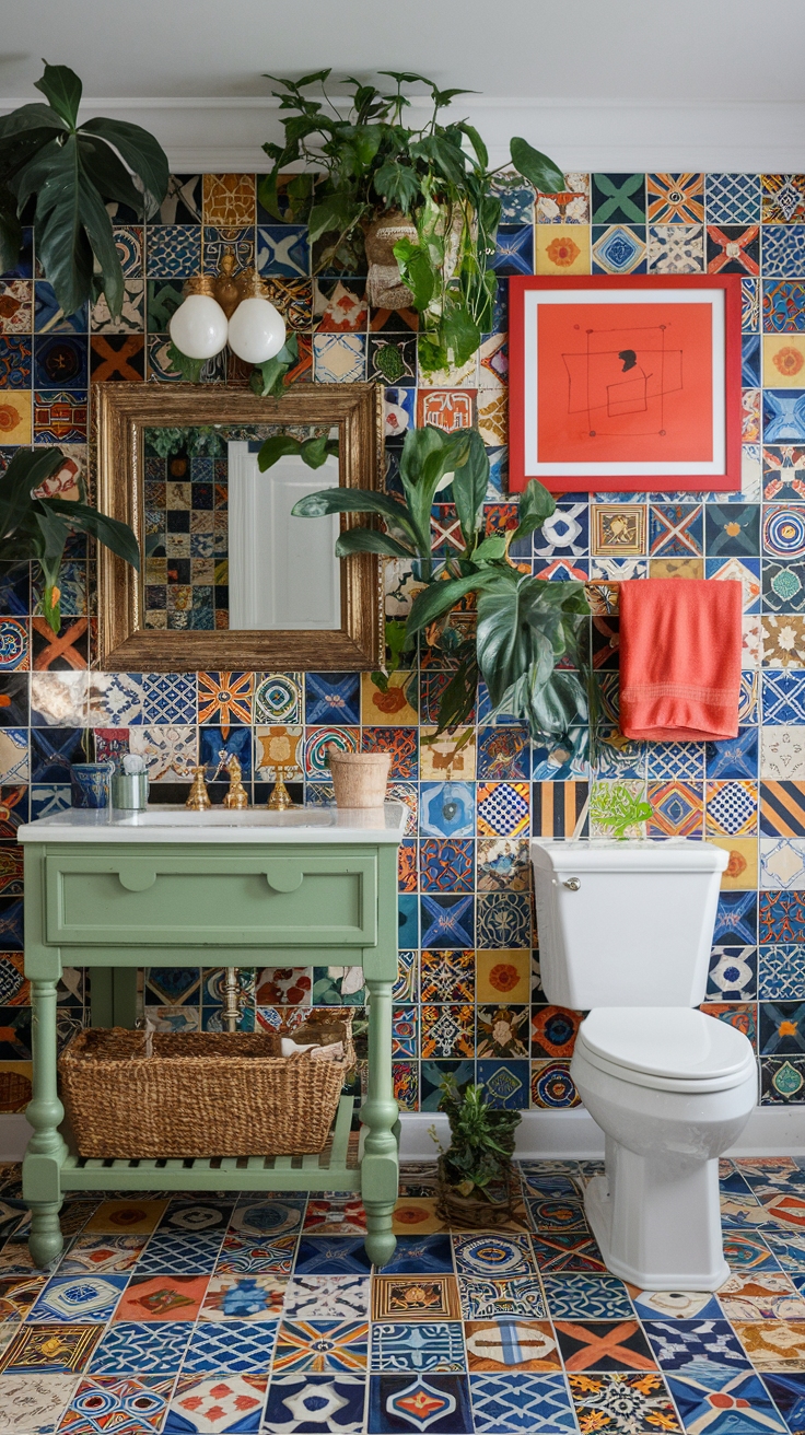 Eclectic Maximalism Bathroom Ideas for Bold Decor outfit idea