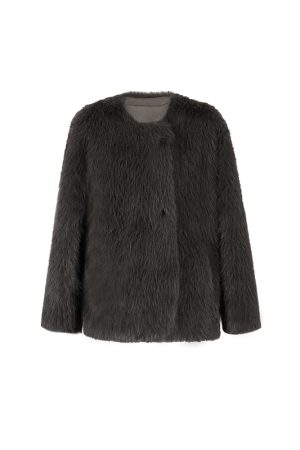 Eco-Friendly Fox Fur Coat for Women - Thick Warm White Imitation Fur Jacket for Autumn Winter - Trendy Young Style