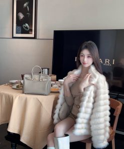 Eco-Friendly Winter Mink Fur Short Coat for Women, Suede Lining, Luxurious Warmth, Chic Style, Perfect for Cold Weather