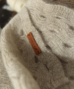 Elegant 100% Cashmere Long Striped Hollow Scarf - Soft, Warm, and Versatile Neck Accessory for Chic Layering