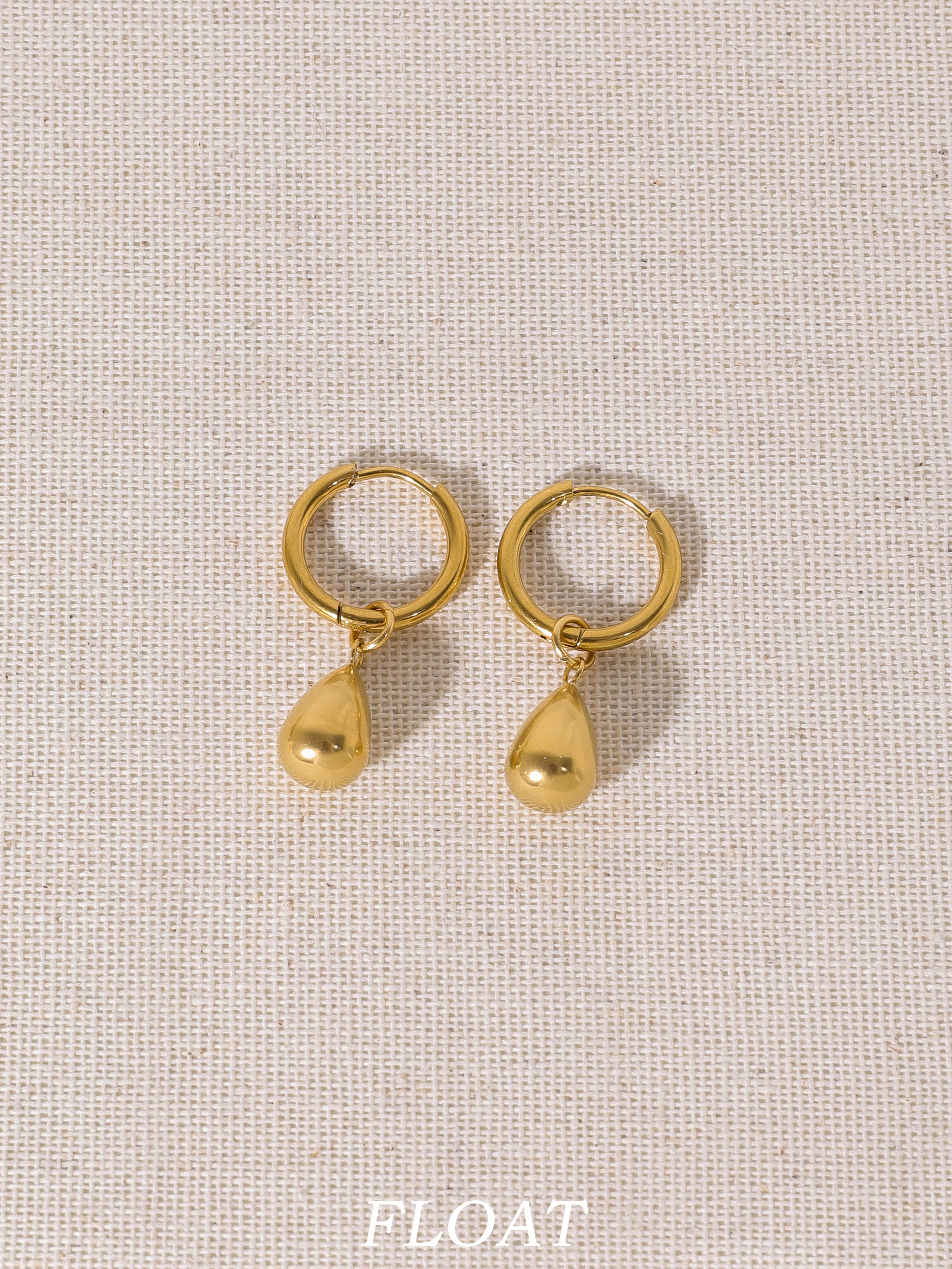 Elegant 18k Gold-Plated Teardrop Dangle Earrings for Women, Simple Versatile Ear Clips, Round Hoop Design, Perfect for Any Occasion Elegant 18k Gold-Plated Teardrop Dangle Earrings for Women, Simple Versatile Ear Clips, Round Hoop Design, Perfect for Any Occasion