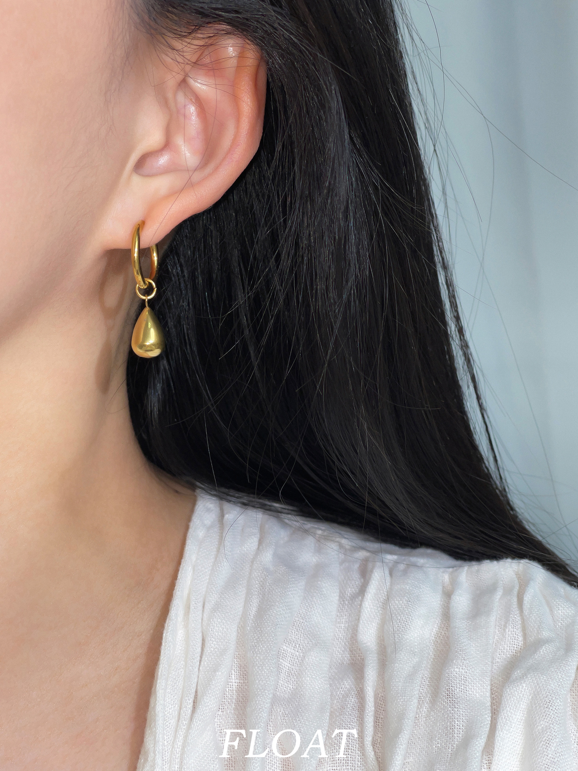 Elegant 18k Gold-Plated Teardrop Dangle Earrings for Women, Simple Versatile Ear Clips, Round Hoop Design, Perfect for Any Occasion Elegant 18k Gold-Plated Teardrop Dangle Earrings for Women, Simple Versatile Ear Clips, Round Hoop Design, Perfect for Any Occasion