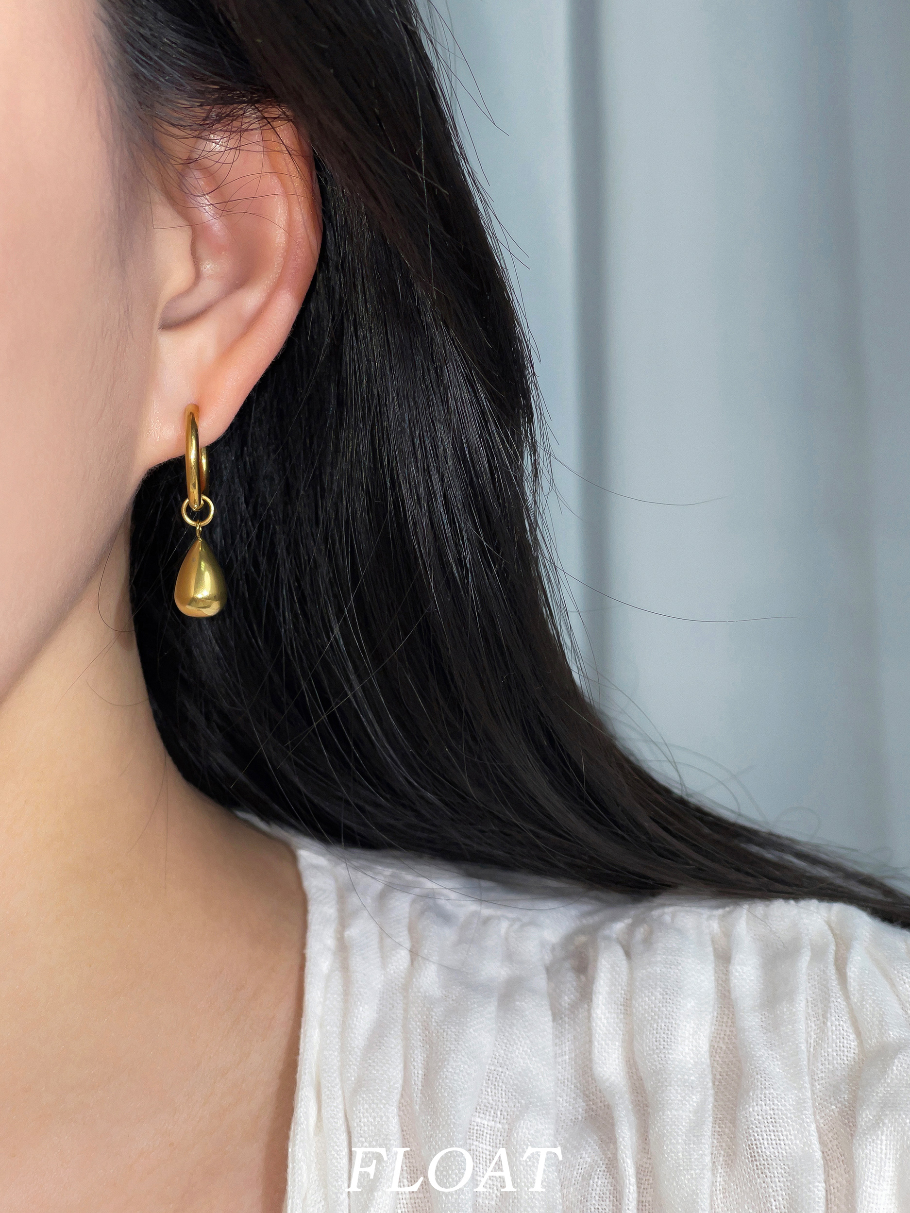 Elegant 18k Gold-Plated Teardrop Dangle Earrings for Women, Simple Versatile Ear Clips, Round Hoop Design, Perfect for Any Occasion Elegant 18k Gold-Plated Teardrop Dangle Earrings for Women, Simple Versatile Ear Clips, Round Hoop Design, Perfect for Any Occasion