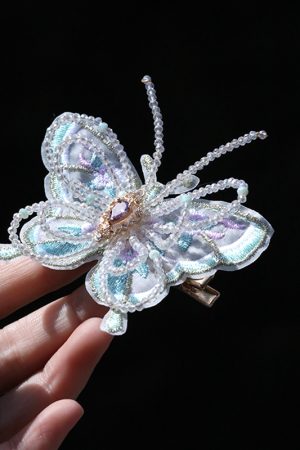 Elegant Chinese-Style Butterfly Beaded Hairpin for Women - Fresh Hanfu Hair Accessory with Fairy-Like Tang Style Charm