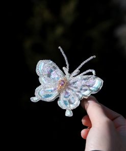 Elegant Chinese-Style Butterfly Beaded Hairpin for Women - Fresh Hanfu Hair Accessory with Fairy-Like Tang Style Charm