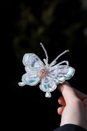 Elegant Chinese-Style Butterfly Beaded Hairpin for Women - Fresh Hanfu Hair Accessory with Fairy-Like Tang Style Charm
