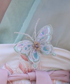 Elegant Chinese-Style Butterfly Beaded Hairpin for Women - Fresh Hanfu Hair Accessory with Fairy-Like Tang Style Charm