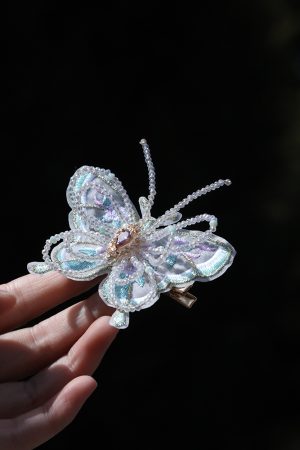 Elegant Chinese-Style Butterfly Beaded Hairpin for Women - Fresh Hanfu Hair Accessory with Fairy-Like Tang Style Charm