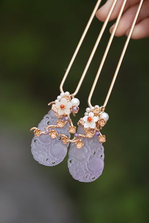 Elegant Chinese-Style Hairpin for Updo, Minimalist National Style Accessories, Luxurious Song Dynasty Hanfu Hair Ornament