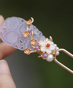 Elegant Chinese-Style Hairpin for Updo, Minimalist National Style Accessories, Luxurious Song Dynasty Hanfu Hair Ornament